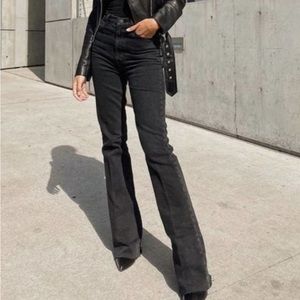 Elizabeth & James Black High Rise Flare Jeans